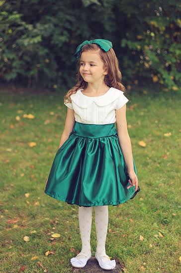 Ruthie's Retro Pleated Party Dress Sizes 6/12m to 15/16 Kids PDF Pattern
