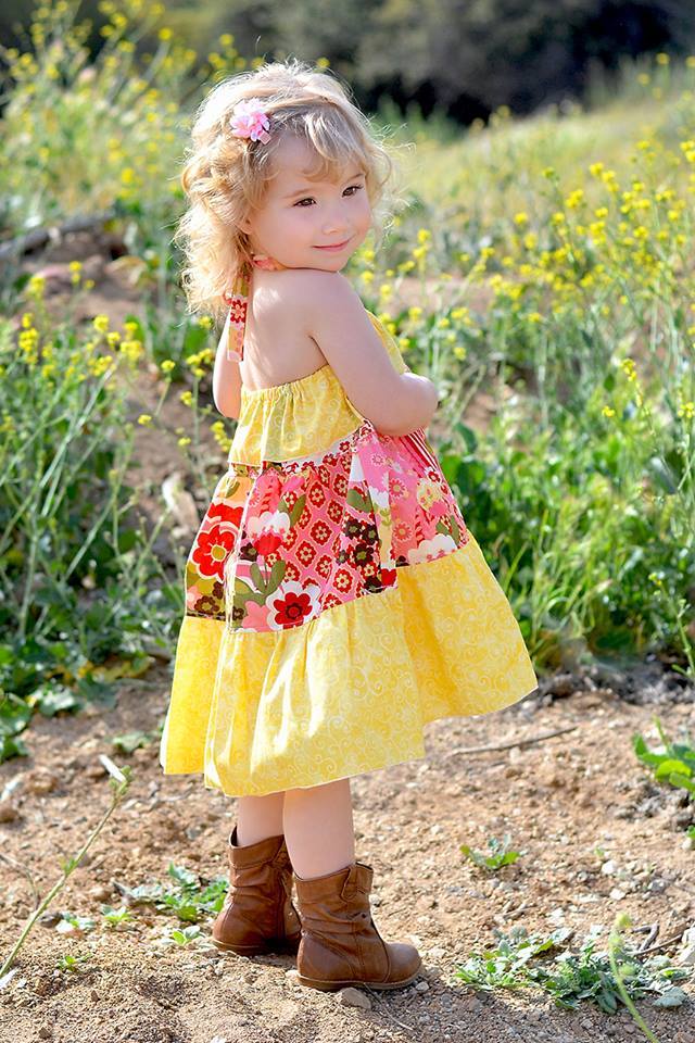Cora's Tiered Top, Sun Dress and Maxi Dress Sizes NB to 15/16 Kids and Dolls PDF Pattern