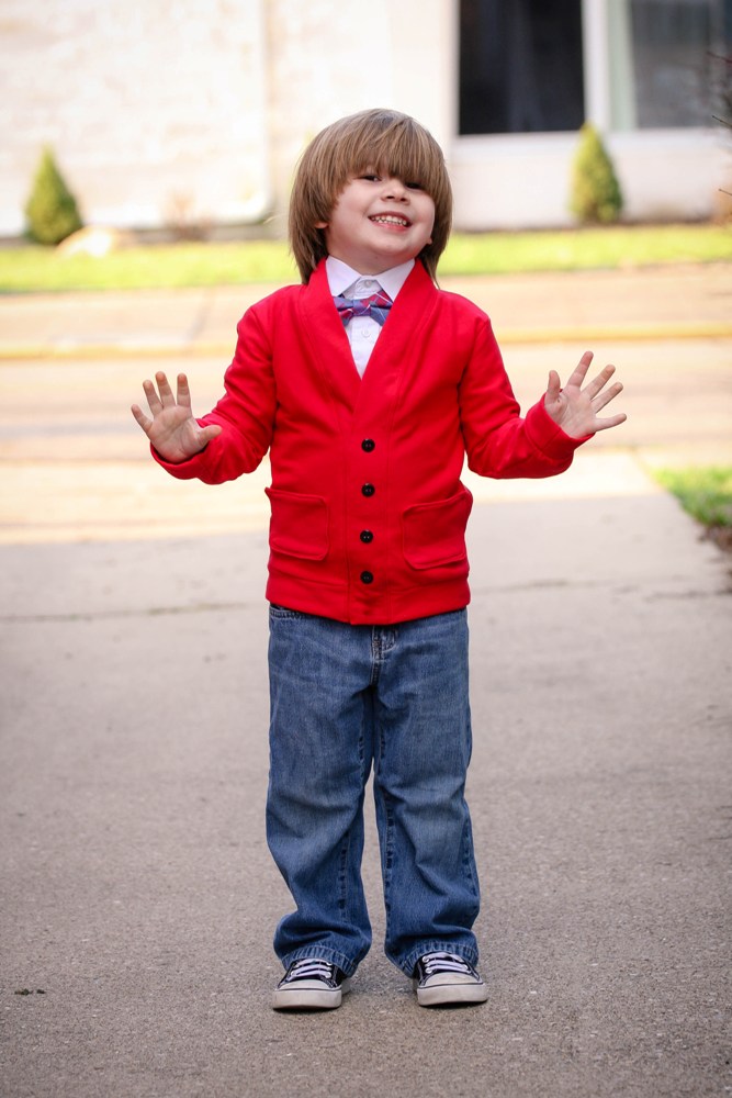 Elijah's Cardigan Sizes NB to 15/16 Kids and Dolls PDF Pattern