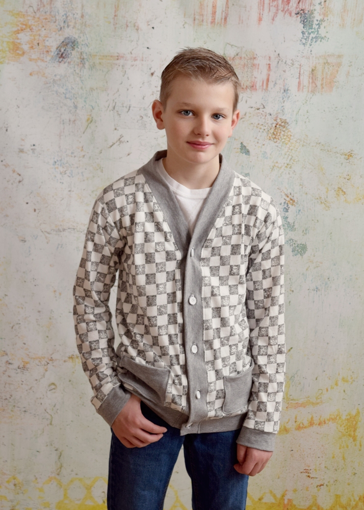 Elijah's Cardigan Sizes NB to 15/16 Kids and Dolls PDF Pattern