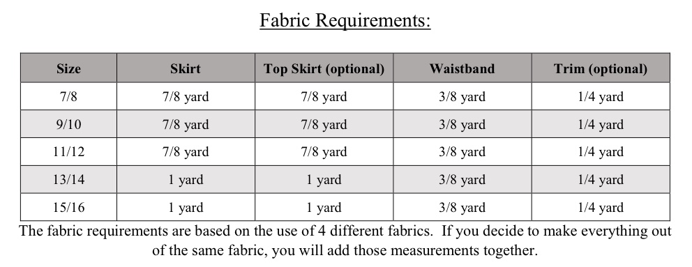 Stormy's Skater Skirt Sizes 6/12m to 15/16 Kids and Dolls PDF Pattern