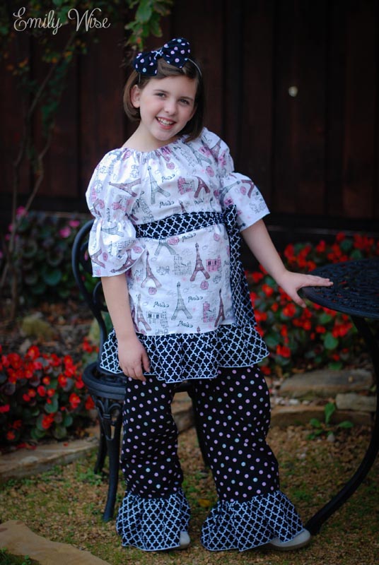 Felicity's Simple Peasant Top Sizes 6/12m to 15/16 Kids and Dolls PDF Pattern