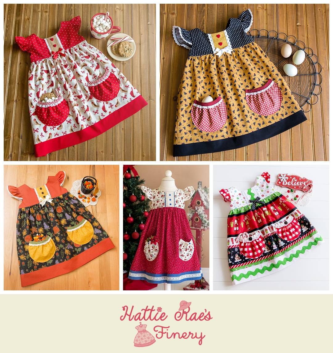 Bree’s Blissful Pocket Top and Dress Sizes 6/12m to 8 Kids PDF Pattern