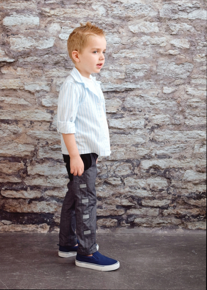 Declan’s Side Panel Tab Pants Sizes 6/12m to 8 Kids PDF Pattern