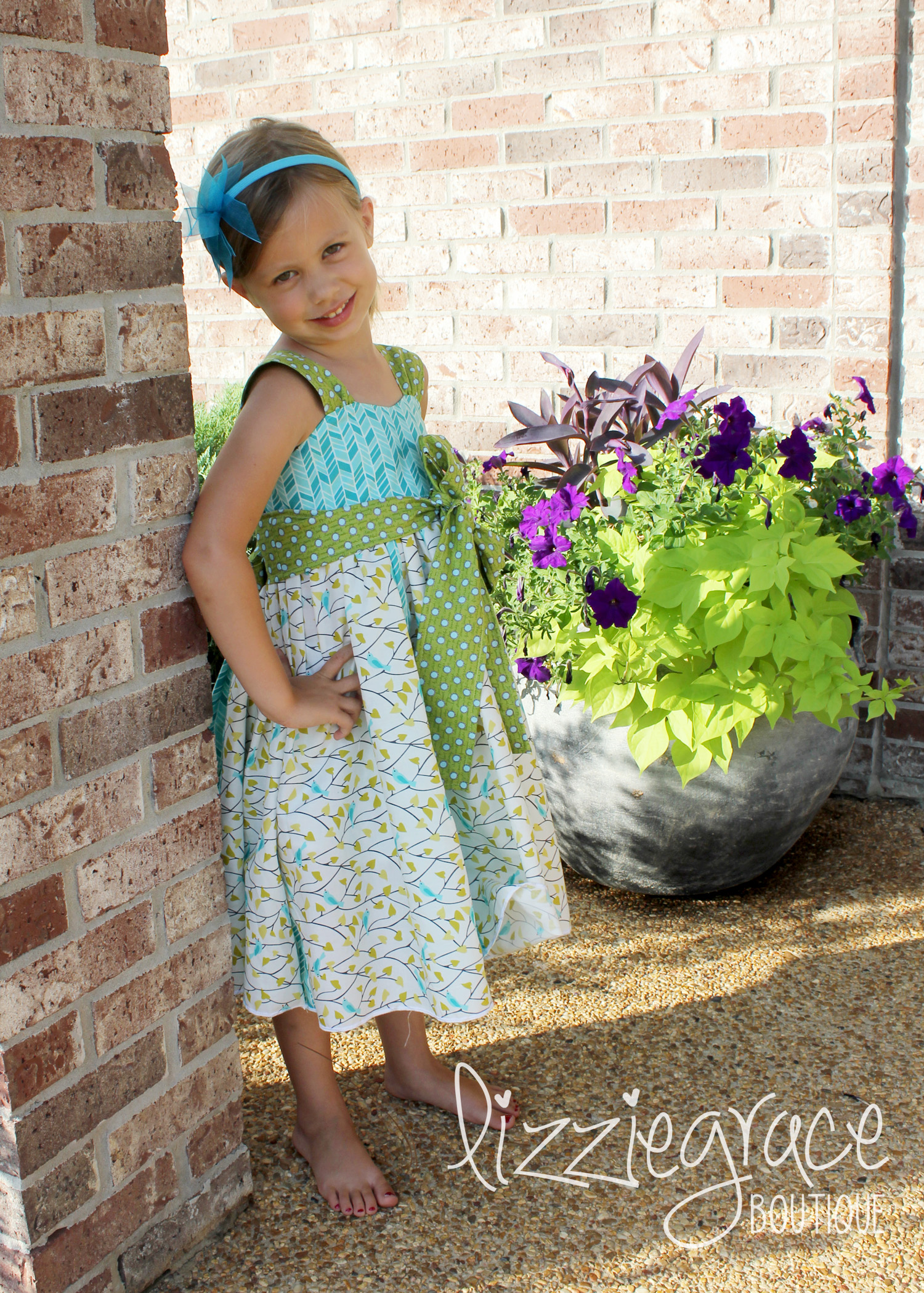 Gwen's Sweetheart Godet Dress Sizes 6/12m to 8 Kids and Dolls PDF Pattern