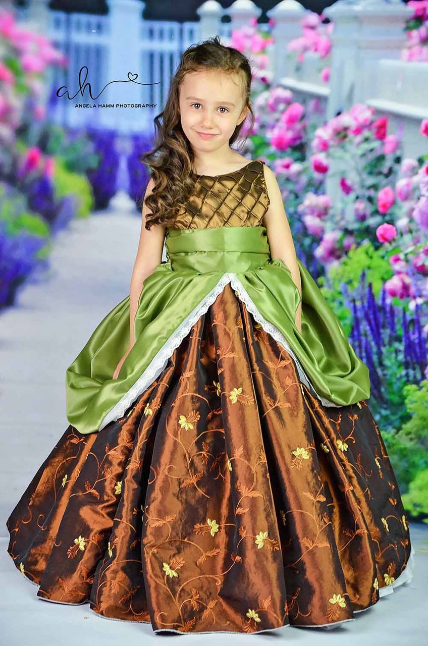 Evangeline's Elegant Ballgown Sizes 6/12m to 8 Girls PDF Pattern