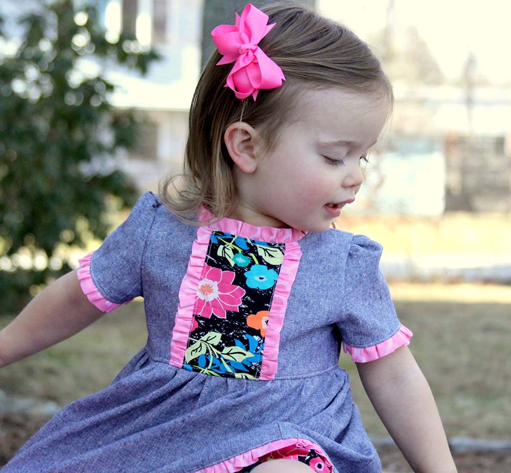 Paylin's Pleated Dress and Top Sizes NB to 8 Kids PDF Pattern