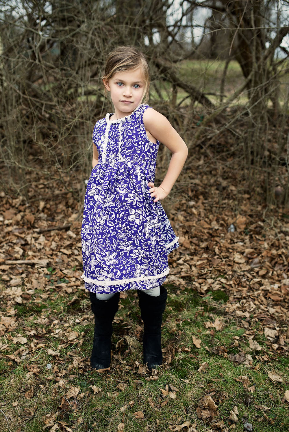 Paylin's Pleated Dress and Top Sizes NB to 8 Kids PDF Pattern