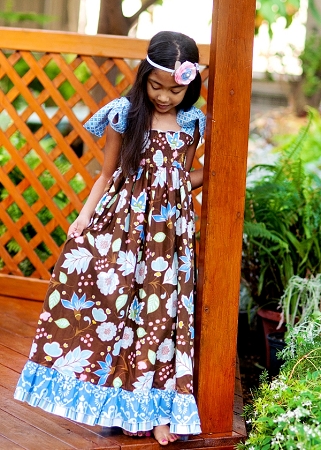 Helen's Maxi Dress Sizes 12/18m to 15/16 Kids PDF Pattern