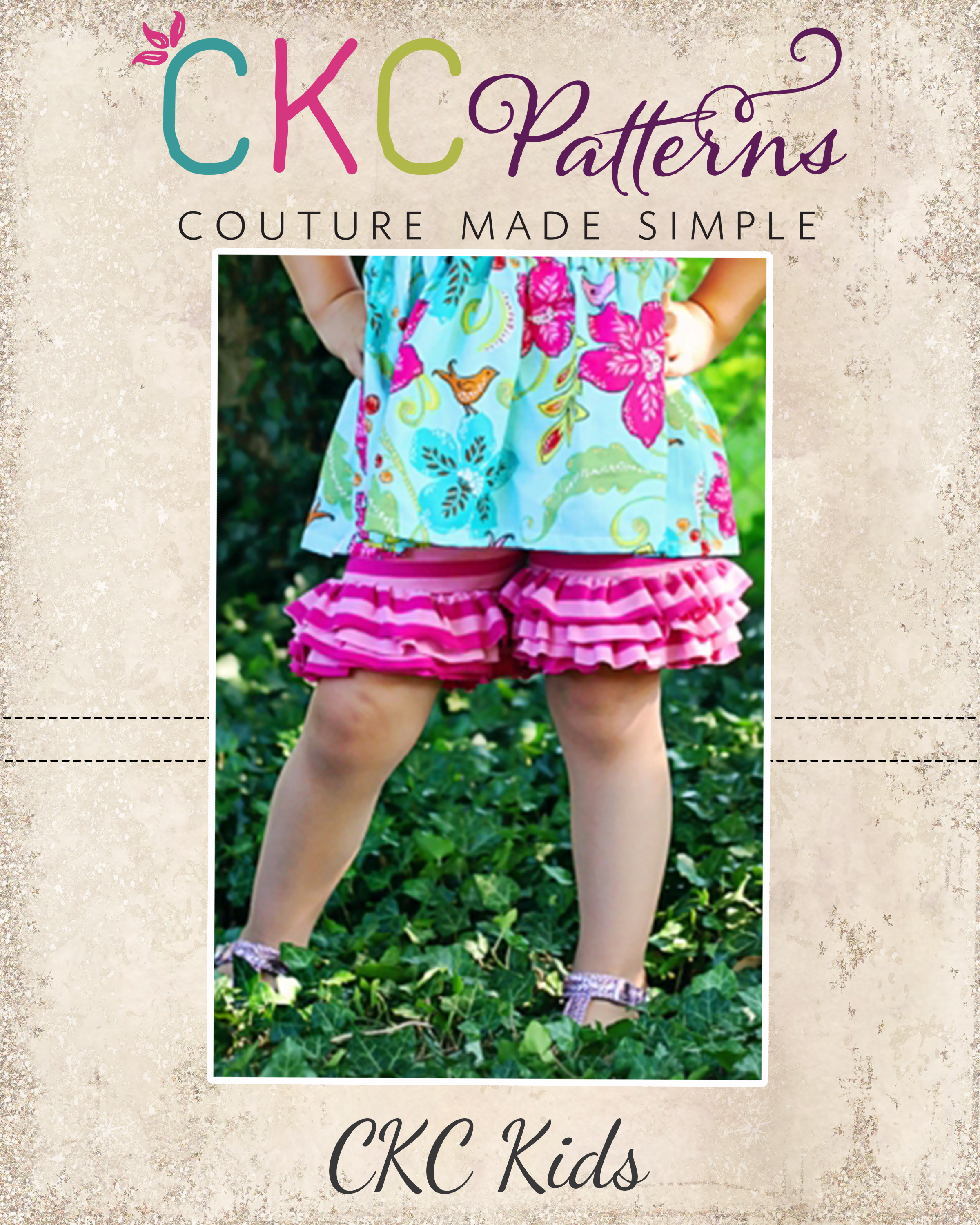 Isla's Knit Ruffle Shorts Sizes 6/12m to 15/16 Kids PDF Pattern