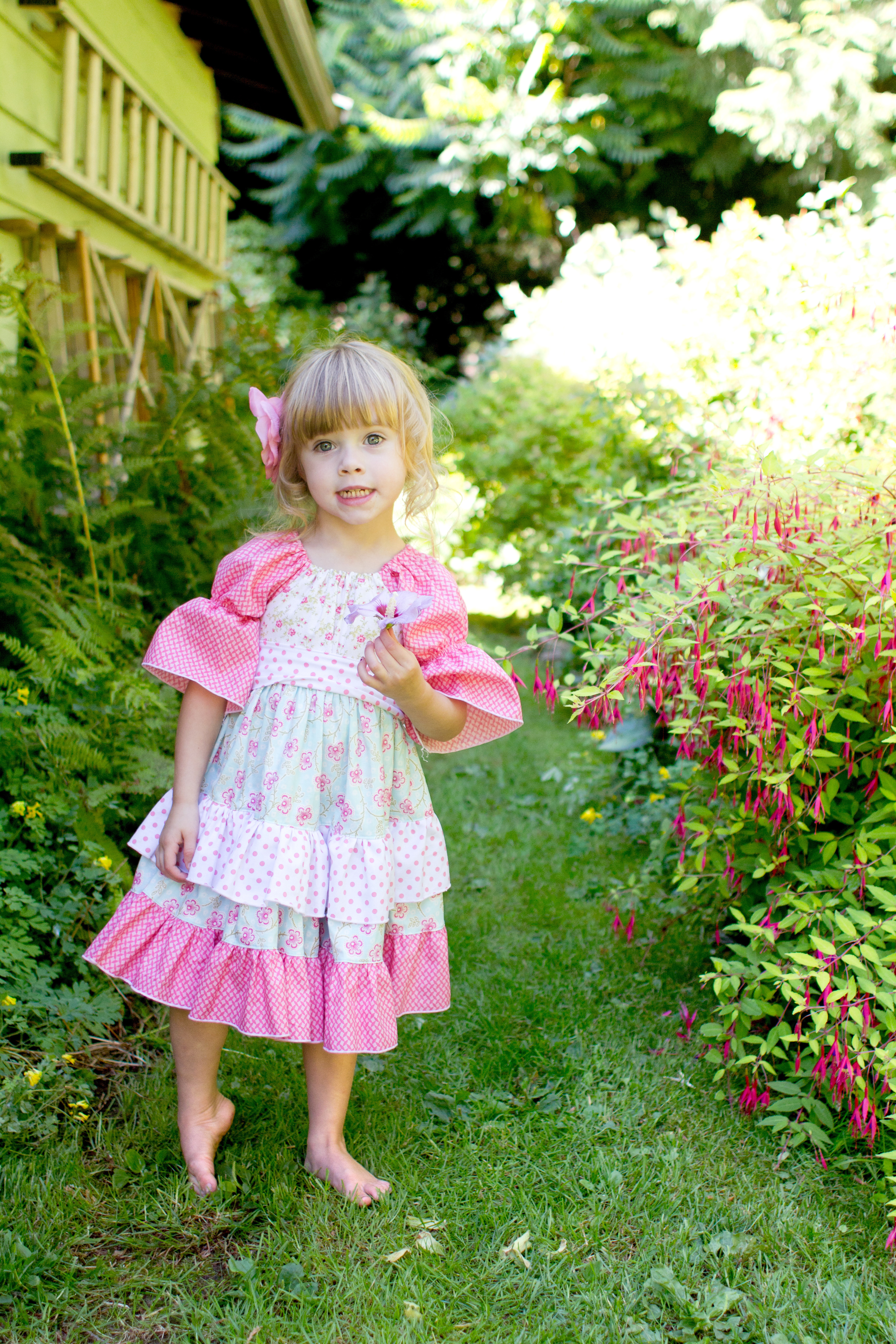 Joy's Lace Twirly Dress Sizes NB to 15/16 Kids and Dolls PDF Pattern