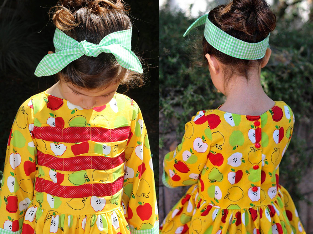 Jency's Wavy Pintuck Dress and Top Sizes 2T to 14 Kids PDF Pattern