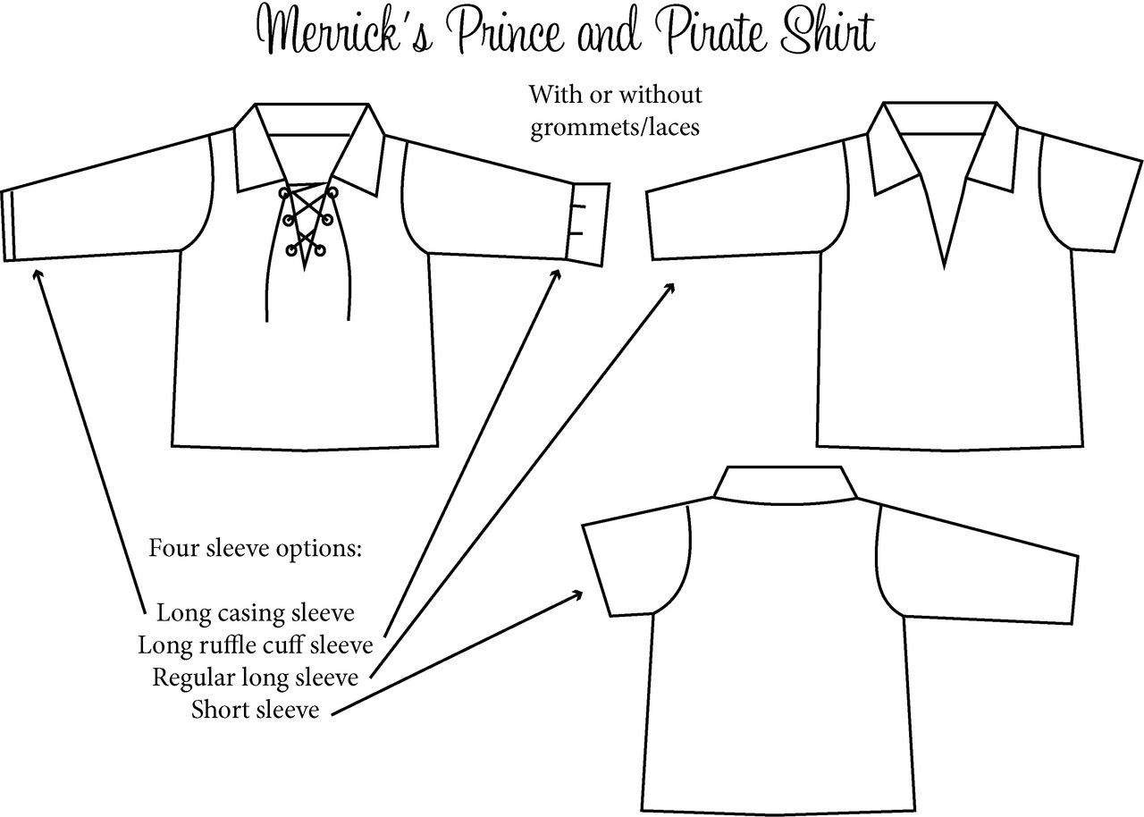 long sleeve pirate shirt