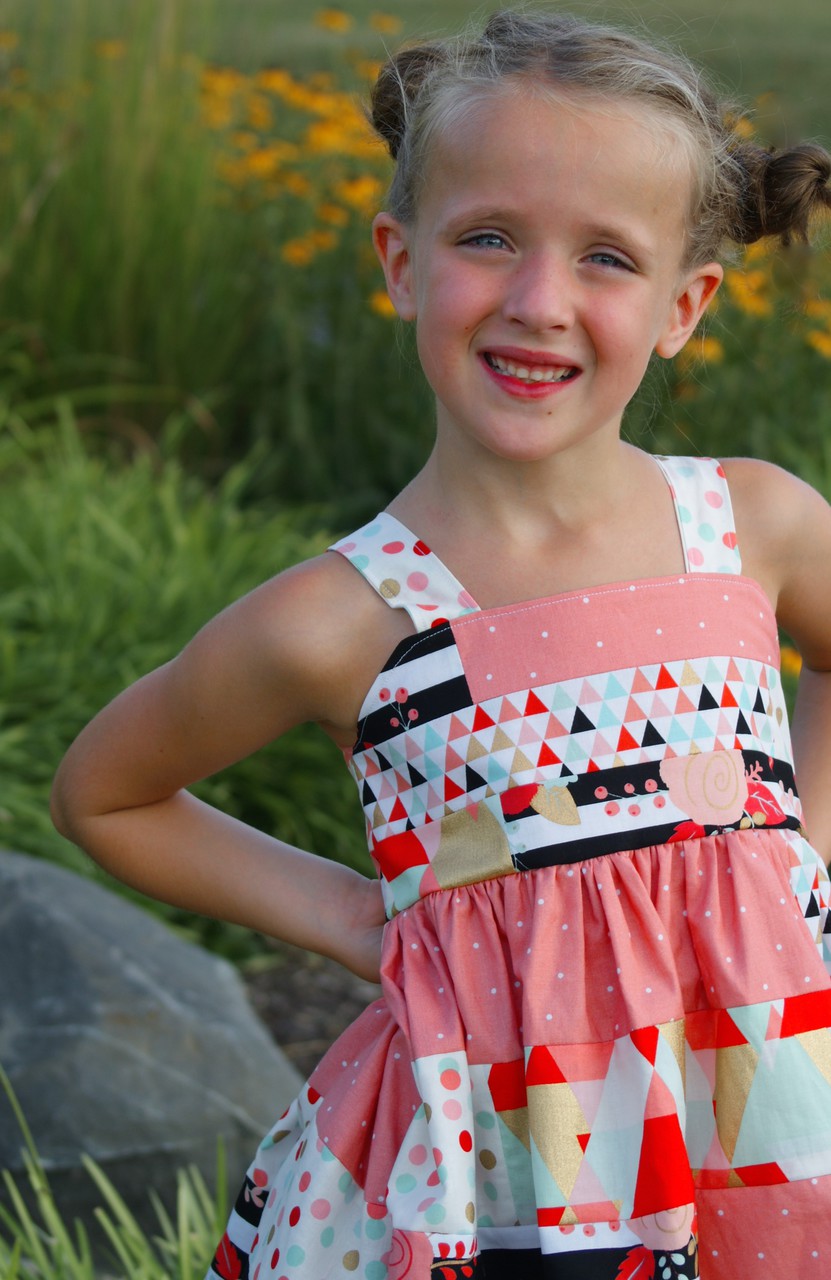 Lilou's Tiered Dress Sizes 2T to 14 Kids PDF Pattern