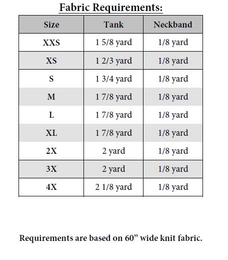 Vivica's Twisted Tank Sizes XXS to 4X Adults PDF Pattern