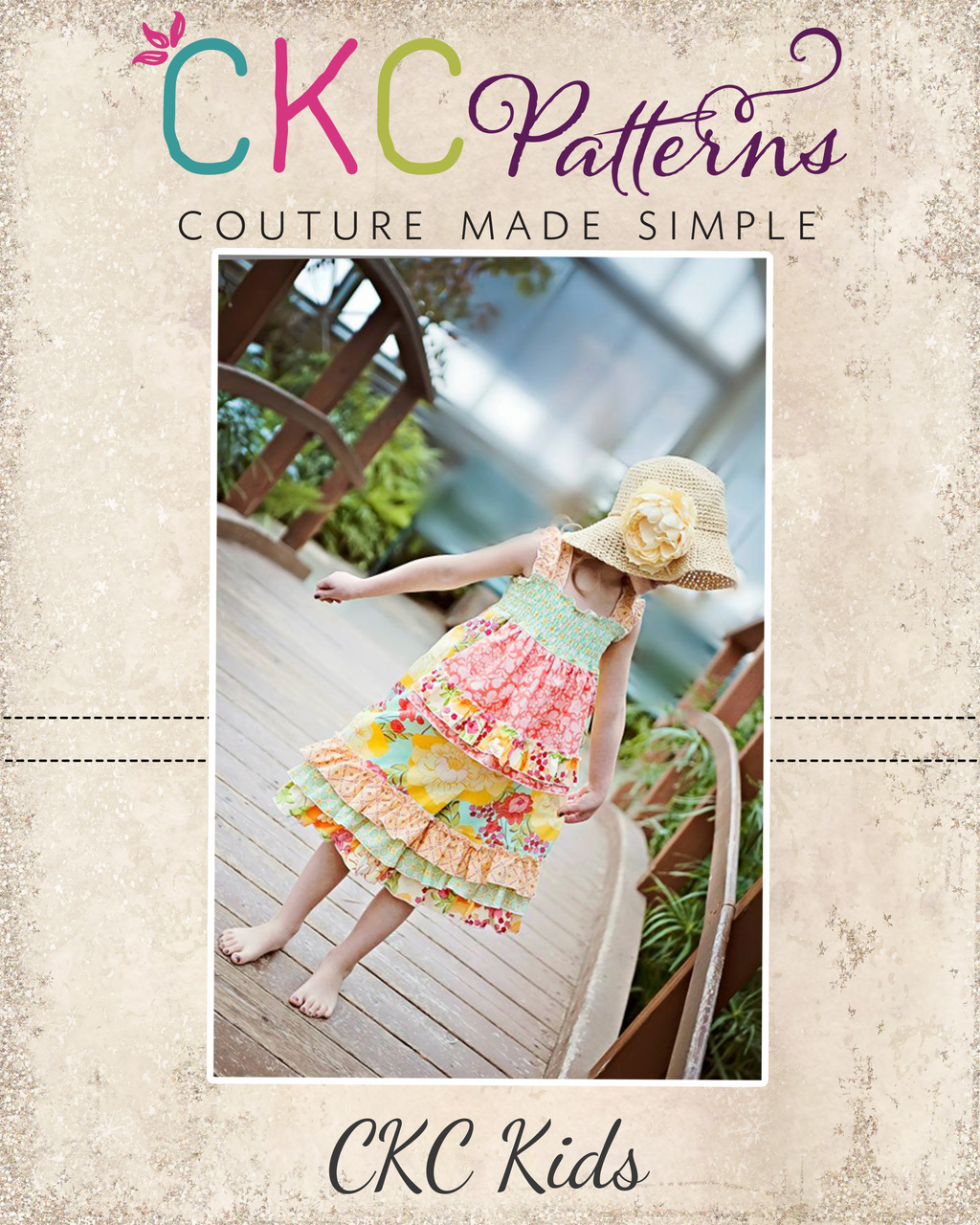 Lily's Lovely Apron Romper Sizes 6/12m to 8 Kids and Dolls PDF Pattern