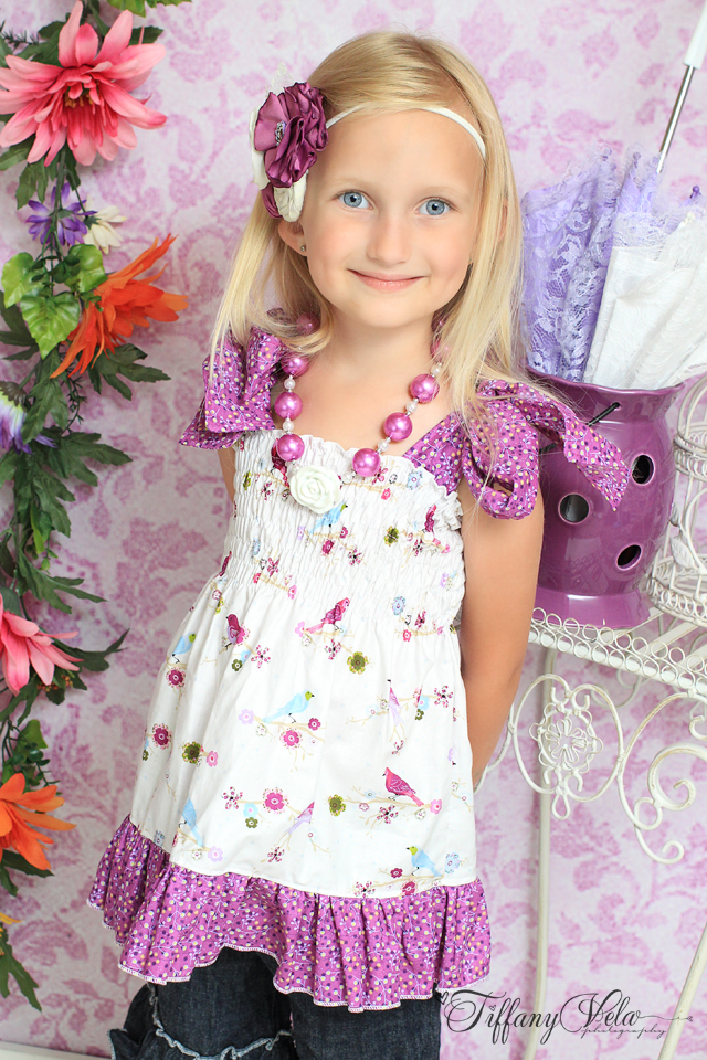 Magnolia's Top and Apron Set size 6/12m to 8 Kids and Dolls PDF Pattern