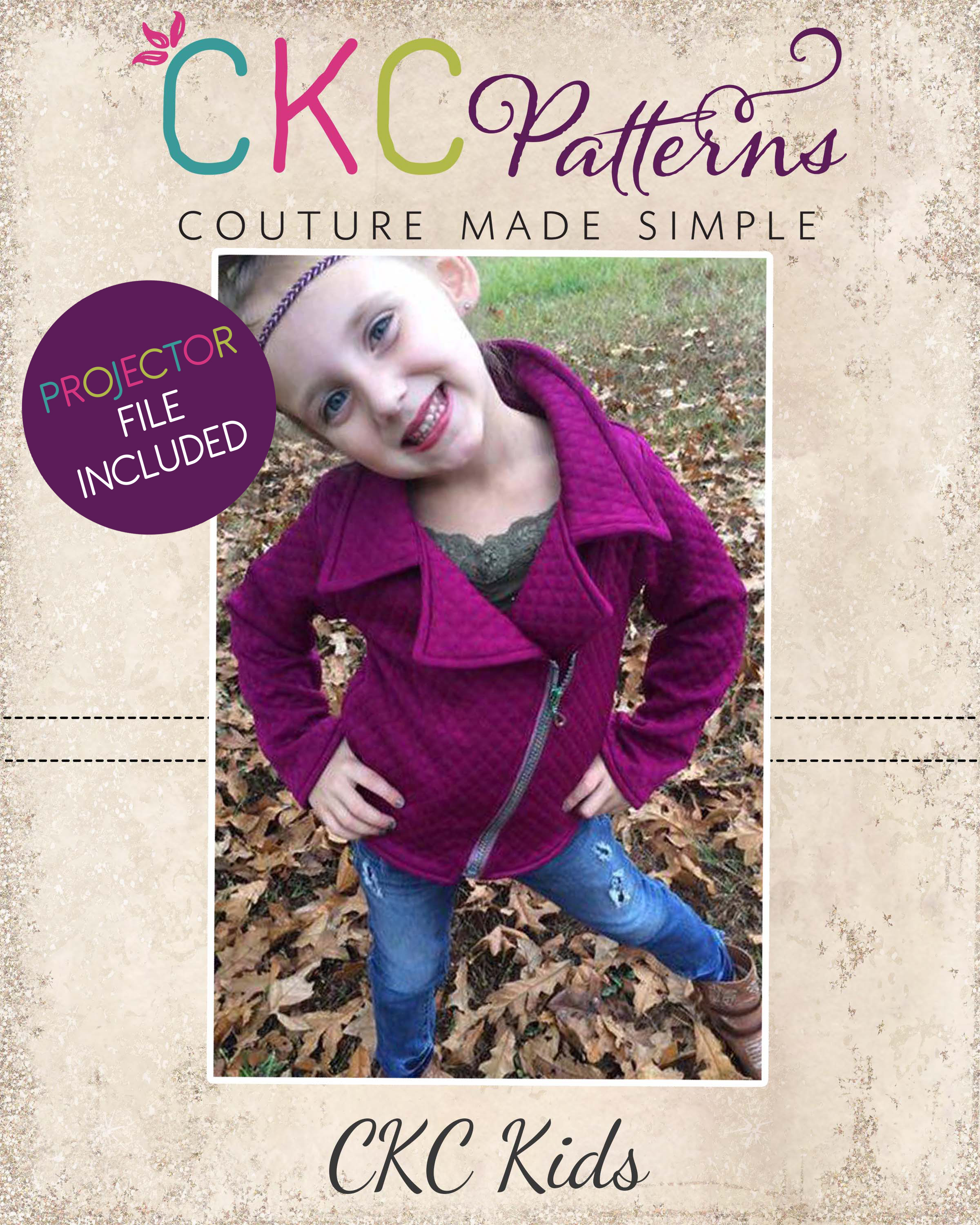 Jessie's Moto Jacket and Vest Sizes 2T to 14 Kids PDF Pattern