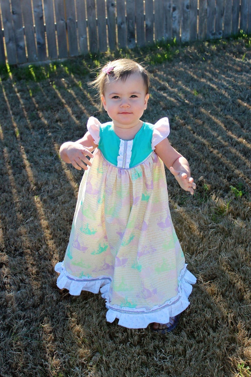 Moxie's Flutter Dress Sizes NB to 14 Girls PDF Pattern