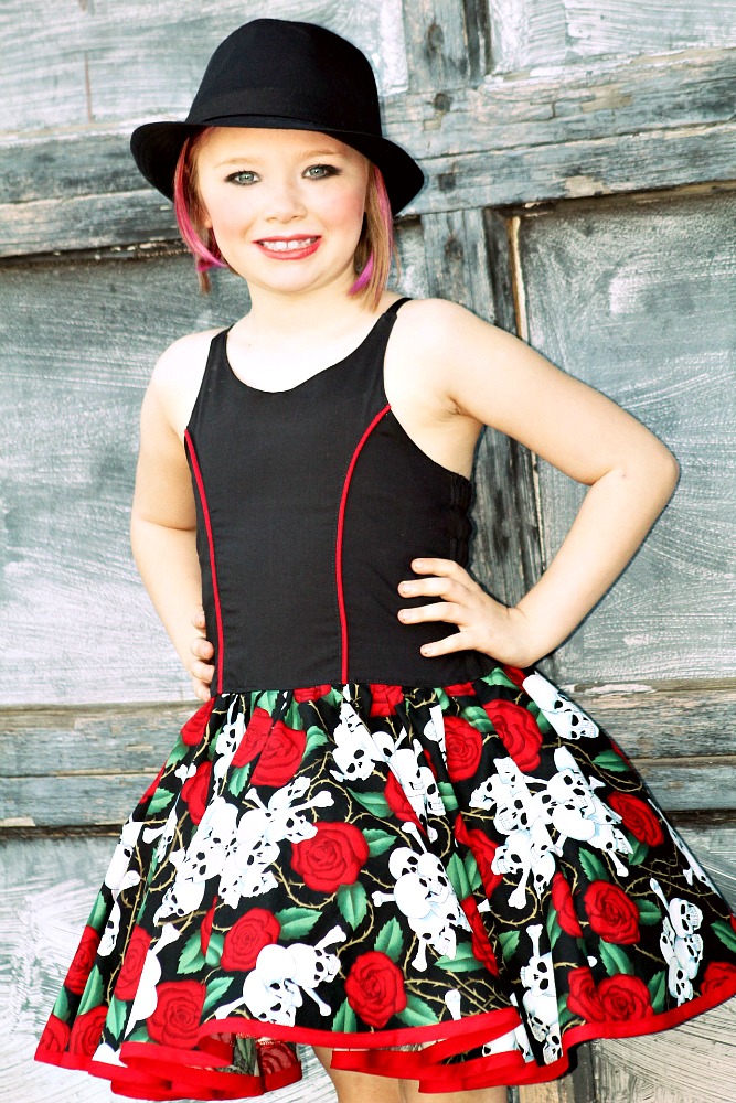 Sandra Dee's Rockabilly Swing Dress Sizes 2T to 14 Kids PDF Pattern