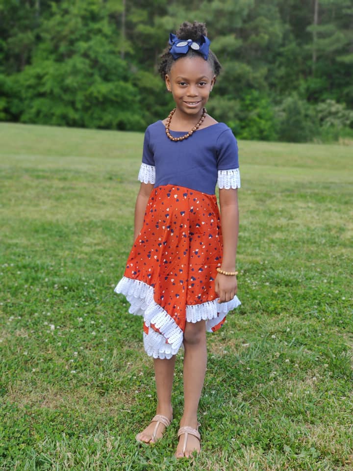 Starlyn’s Ruffled Dress Sizes NB to 14 Kids PDF Pattern