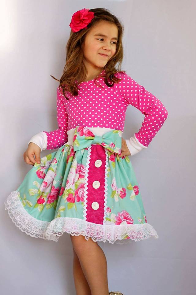 Jiacinta's Joyous Dress Sizes NB to 14 Kids PDF Pattern