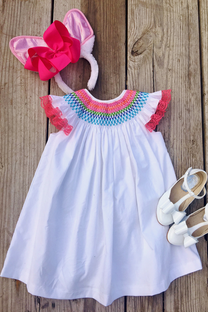 smocked bishop dress