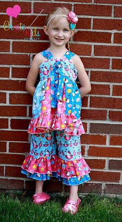 Nicolette's Double Ruffle Pants and Capris Sizes NB to 15/16 Kids PDF ...