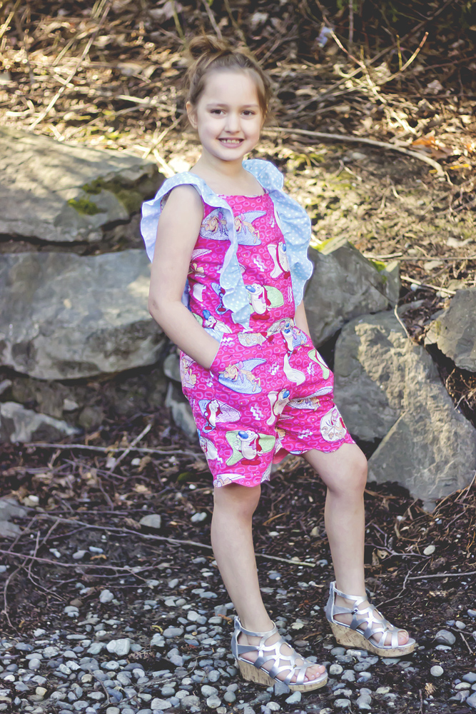 Luana's Little Romper and Top Sizes NB to 14 Girls and Dolls PDF Pattern