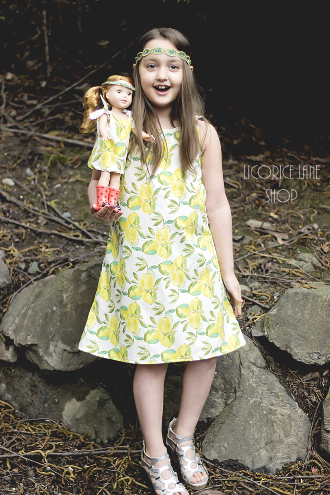 Martha's Tie-Shoulder Top and Dress Sizes NB to 14 Kids and Dolls PDF Pattern