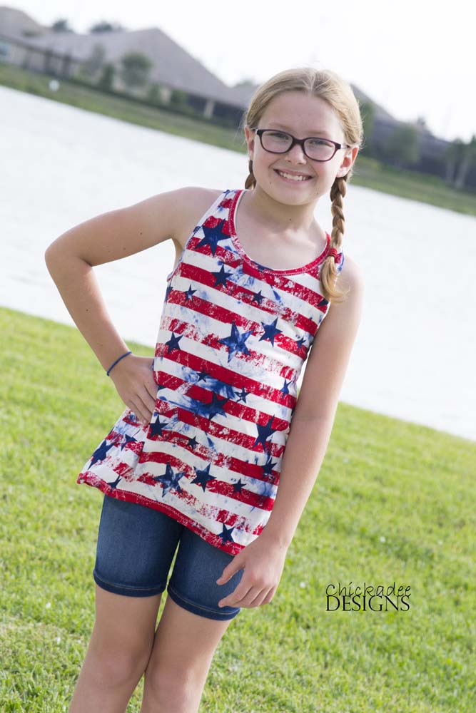 Thread Faction 111 Girls Knit Summer Racer Back Tank Dress PDF