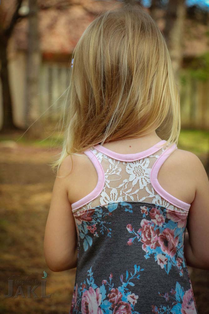 Davina’s Racerback Tank Top, Dress, and Maxi Sizes 2T to 14 Kids PDF Pattern