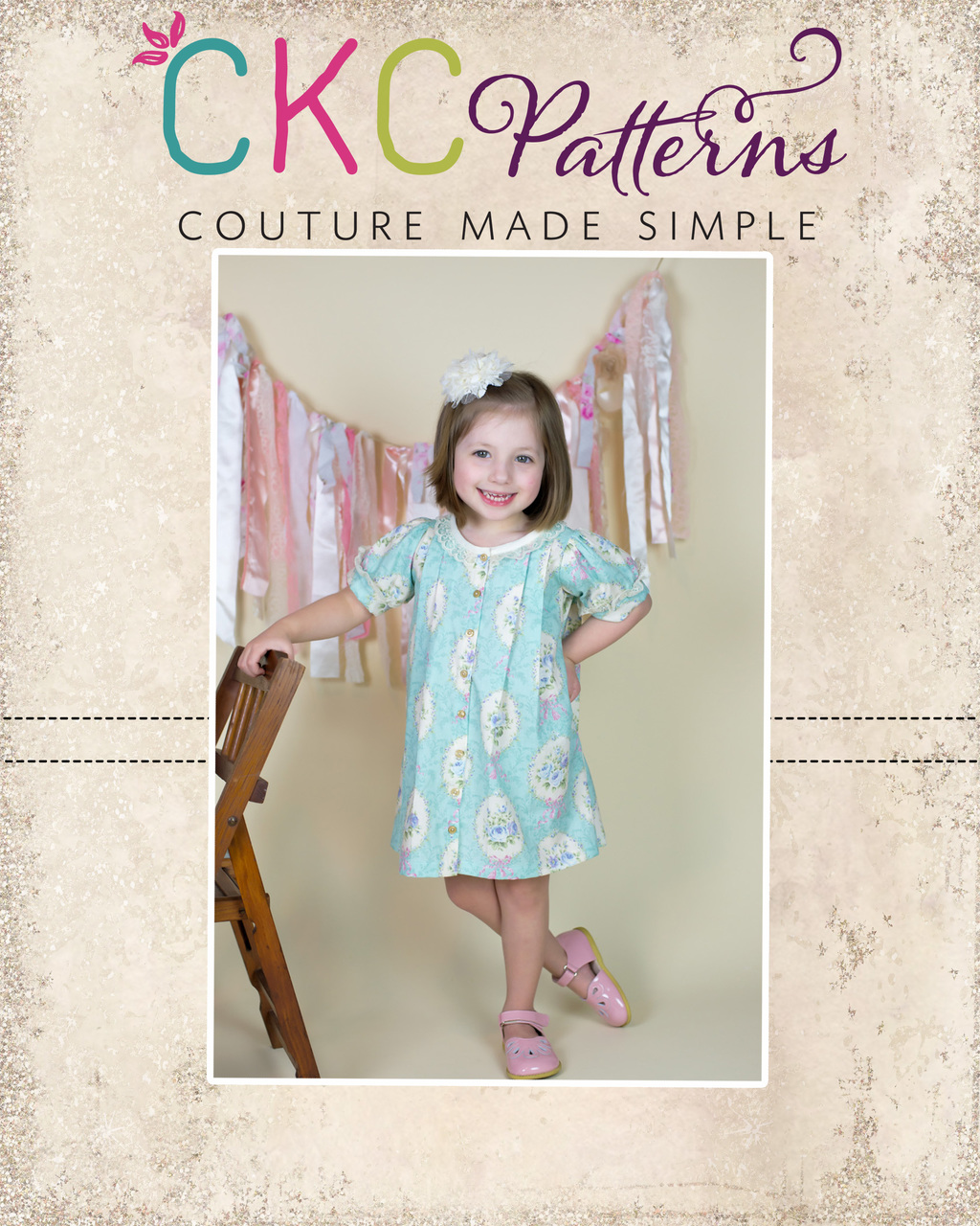 Bernadette's Top and Dress Sizes NB to 8 Kids PDF Pattern