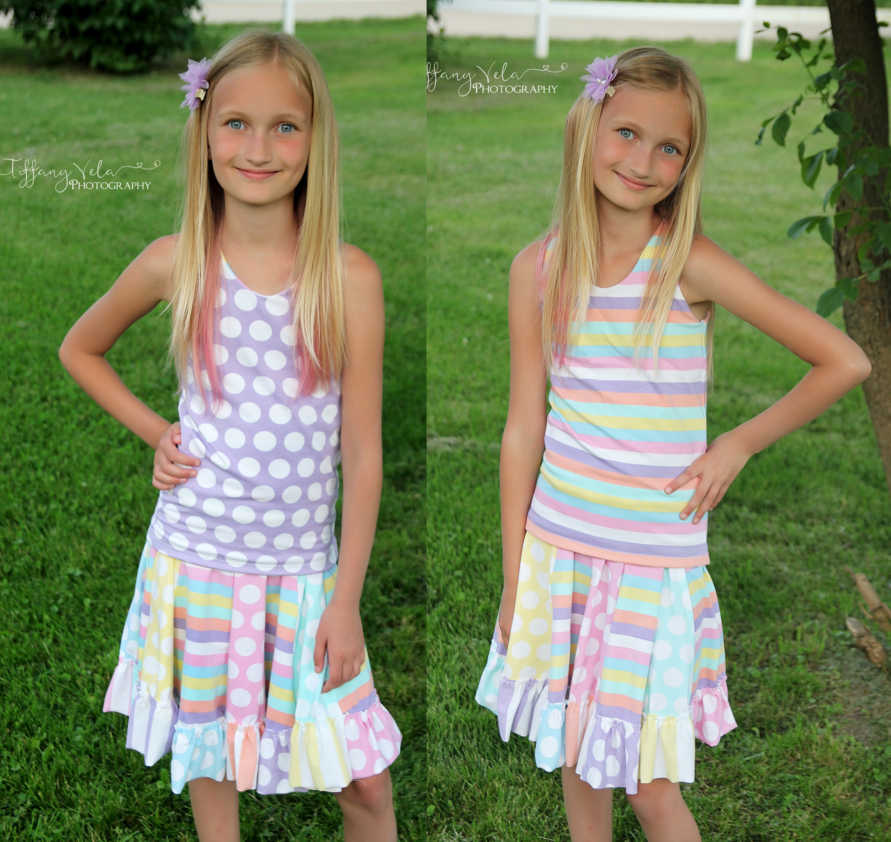 Lynlee's Top, Dress and Maxi Sizes NB to 14 Kids PDF Pattern
