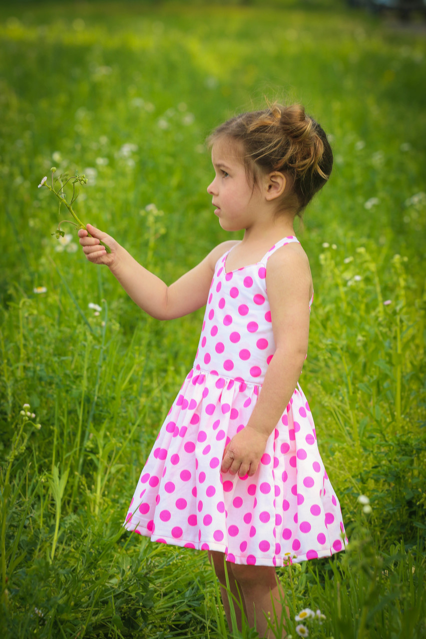 Honey’s Tie-Back Dress, Maxi and Romper Sizes NB to 14 Kids and Dolls PDF Pattern