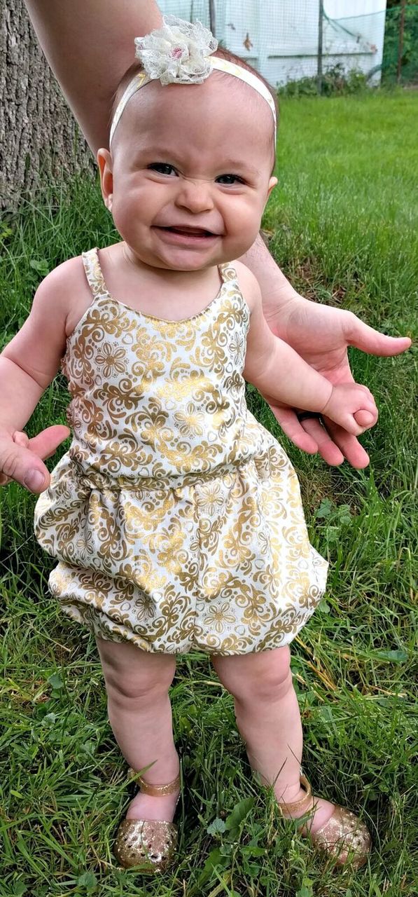Honey’s Tie-Back Dress, Maxi and Romper Sizes NB to 14 Kids and Dolls PDF Pattern