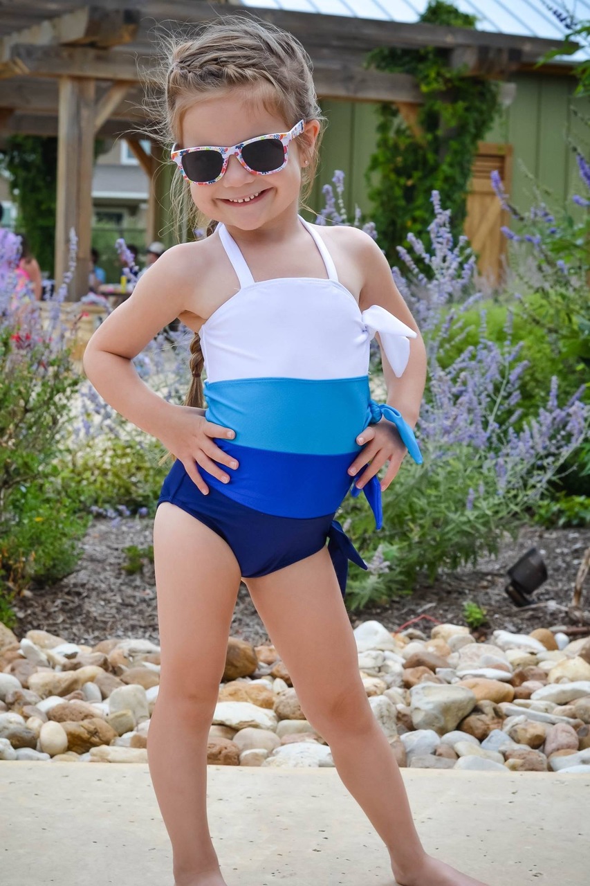 Twyla’s Tied Swimsuit Sizes 2T to 14 Kids PDF Pattern