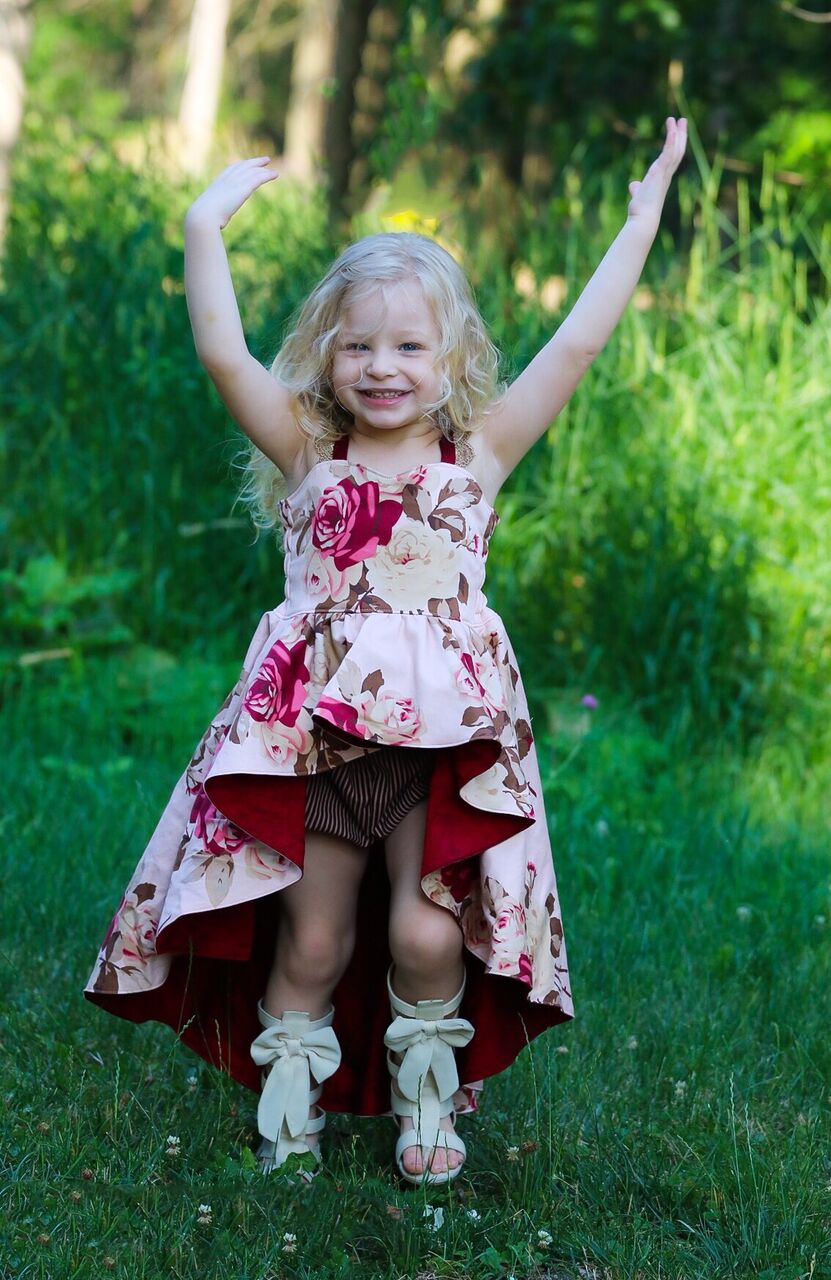 Adileen's Cascading Dress and Tunic Sizes 2T to 14 Kids and Dolls PDF Pattern