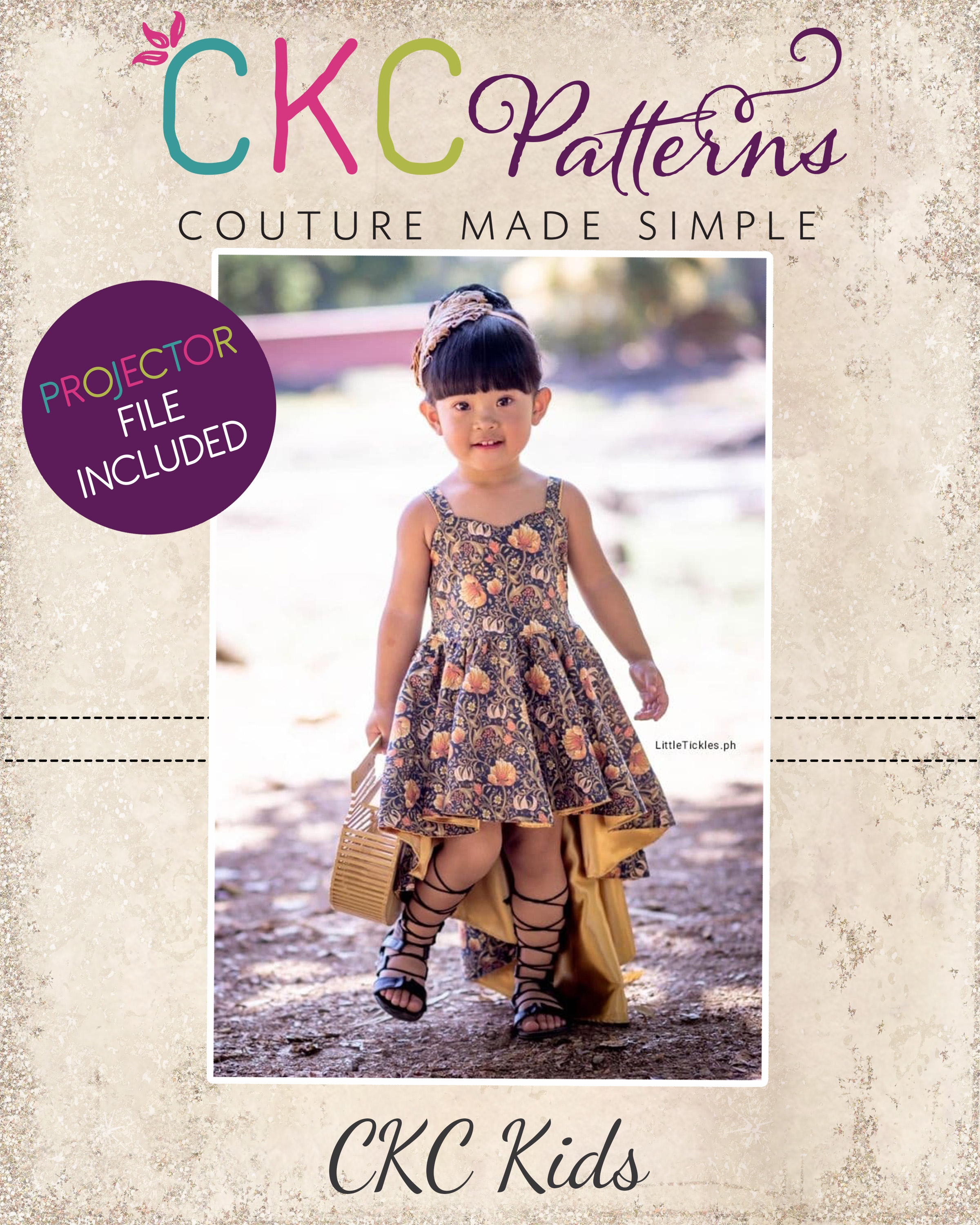 Valencia's Dolman Sleeve Dress Sizes NB to 14 Kids PDF Pattern