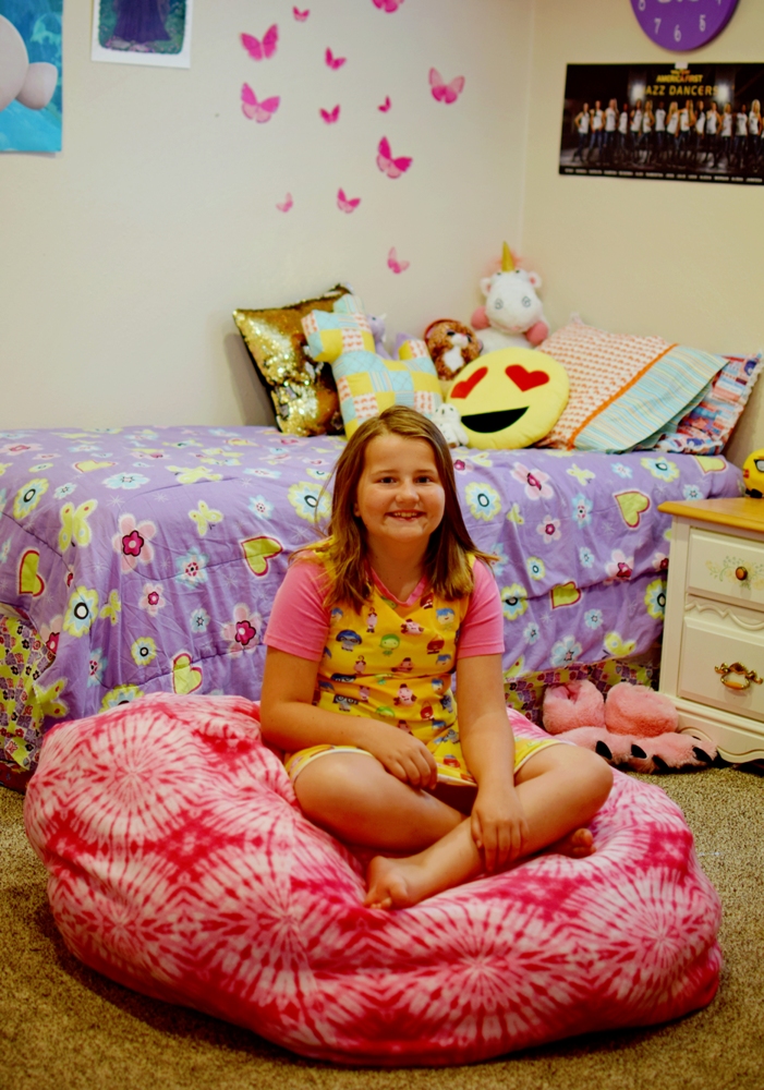 bean bag stuffed animal storage pattern