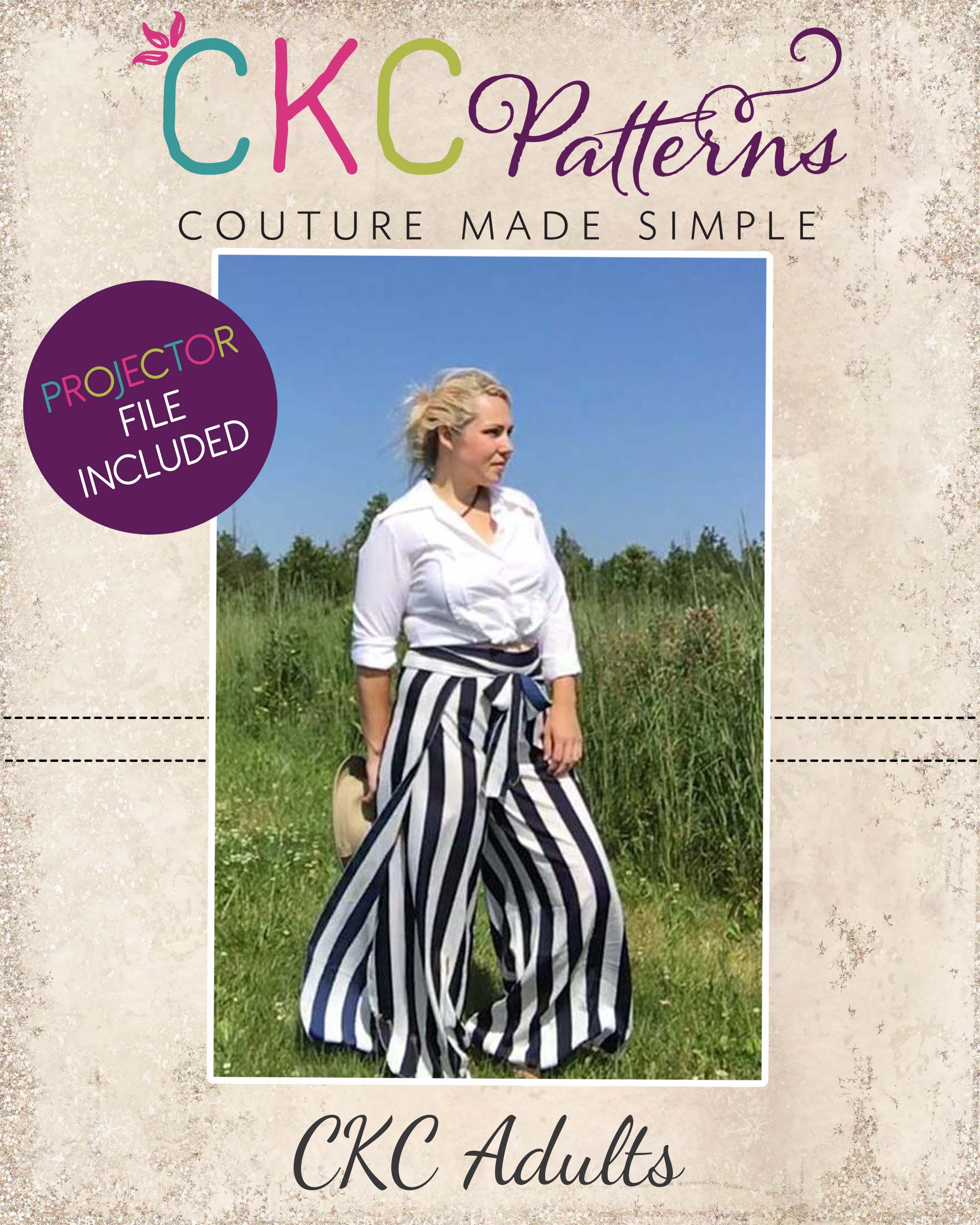 Sewing Pattern Capri Pants PDF