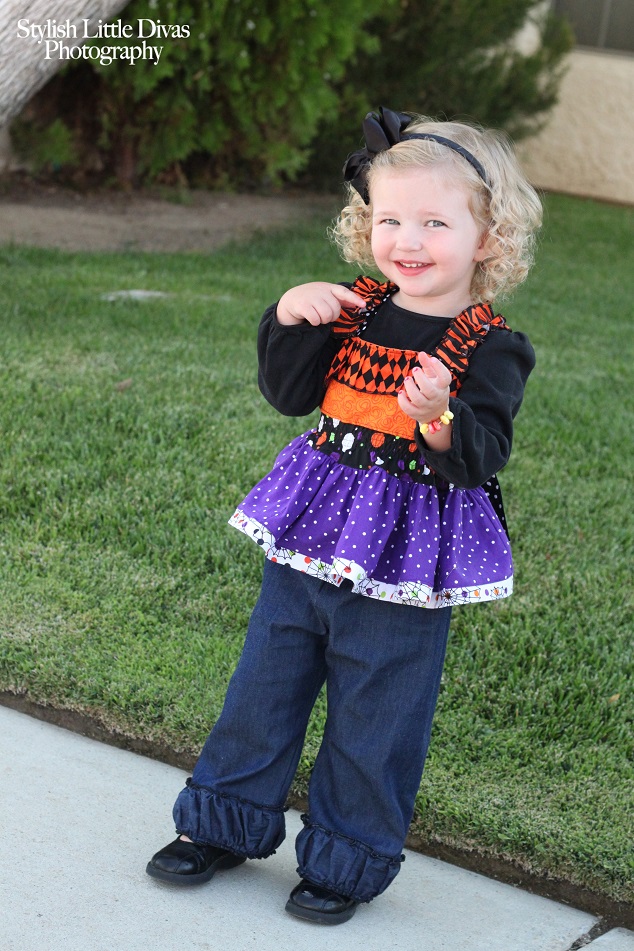 Sabrina's Ruffled Top and Dress Sizes NB to 8 Kids and Dolls PDF Pattern