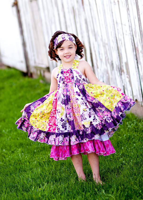Serena's Stripwork Double Layer Dress Sizes 6/12m to 8 Kids and Dolls ...