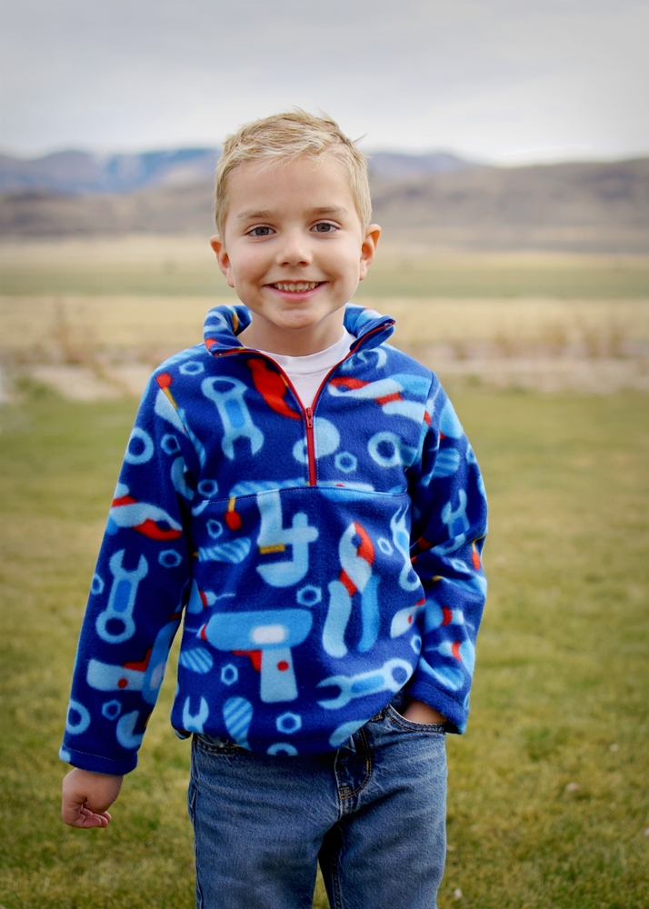 Toddler Print Half-Zip Sweatshirt