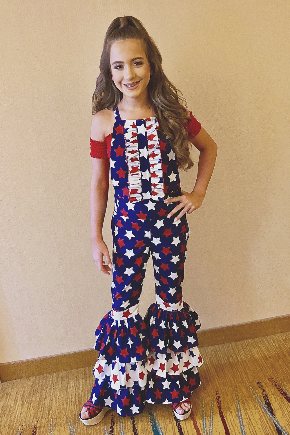 Ruffled overalls Outlet