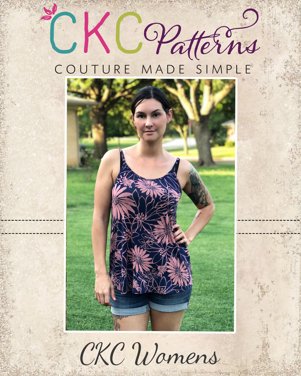 Women's Kendra Knit Tank Top. Full and Racerback options. Downloadable PDF  Sewing Pattern for Women sizes 00-20. - The Simple Life