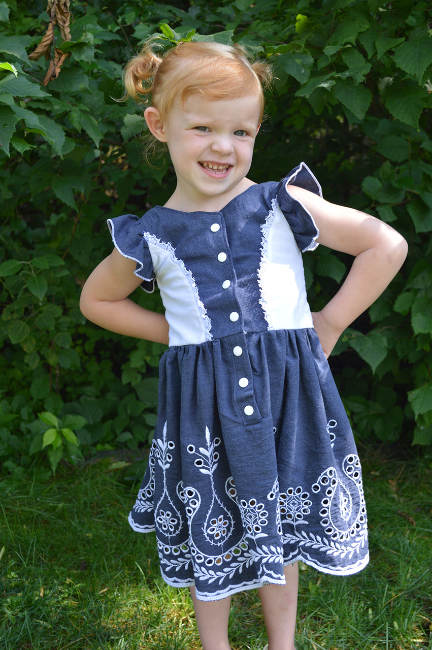 Birdie’s Sunday Brunch Dress Sizes 2T to 14 Kids PDF Pattern