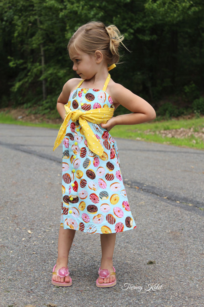 Gidget's Retro Dress Sizes 2T to 14 Kids PDF Pattern