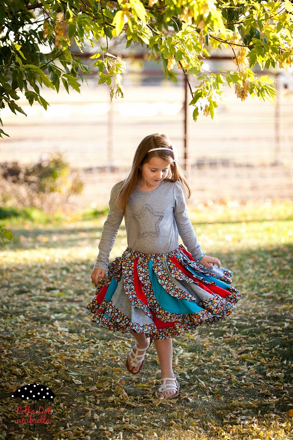 Victoria's Ruffled Swirly Skirt Sizes 6/12m to 15/16 Kids PDF Pattern