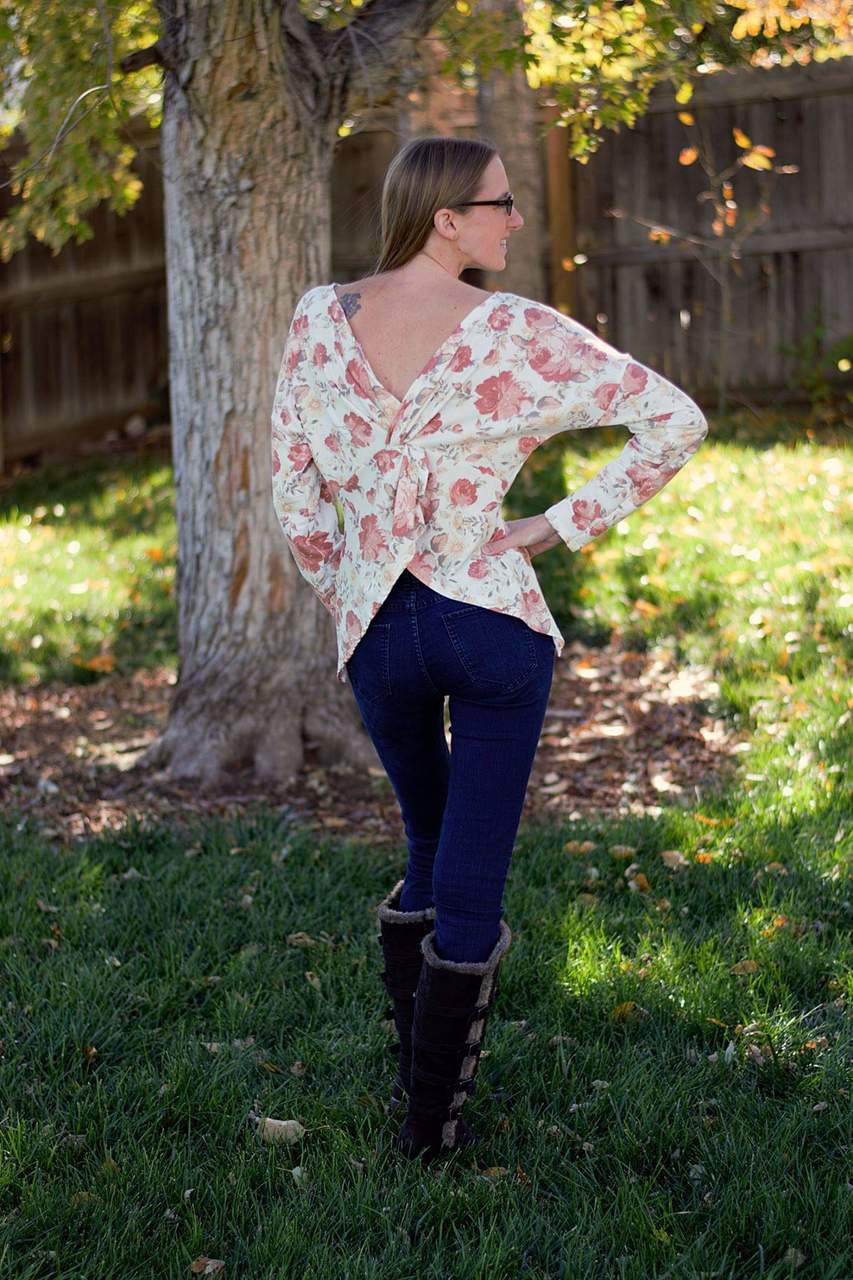 Veronica's Twisted Back Top Sizes XXS to 3X Adults PDF Pattern